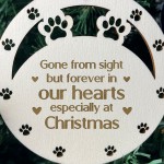 Christmas Memorial Decoration For Dog Cat Pet In Our Hearts