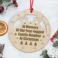 Christmas Decoration In Memory Christmas Bauble For Dog Cat Pet
