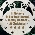 Christmas Decoration In Memory Christmas Bauble For Dog Cat Pet