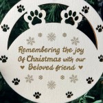 Memorial Christmas Tree Decoration For Beloved Friend Dog Cat Memorial Christmas Tree Decoration For Beloved Friend Dog Cat