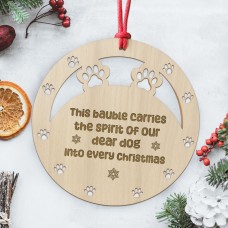 Christmas Memorial Decoration For Dog Novelty Engraved Decor