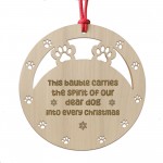 Christmas Memorial Decoration For Dog Novelty Engraved Decor