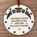 Christmas Memorial Decoration For Dog Novelty Engraved Decor