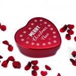 Merry Christmas Heart Shaped Tin Xmas Gift For Nan Christmas