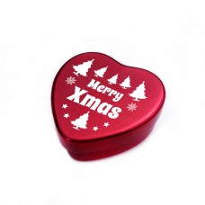 Merry Christmas Heart Shaped Tin Xmas Gift For Daughter Son Mum 