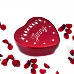 Merry Christmas Heart Shaped Tin Personalised Gift For Daughter