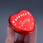 Merry Christmas Heart Shaped Tin Personalised Gift For Daughter