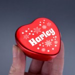 Personalised Storage Heart Tin Sweets Secret Santa Gift Daughter