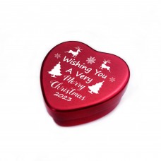 Christmas Heart Shaped Tin Gift For Daughter Son Mum Dad Friend
