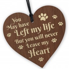 Special Memorial Gift For Dog Puppy Cat Wood Heart Decoration