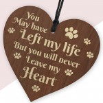 Special Memorial Gift For Dog Puppy Cat Wood Heart Decoration