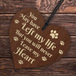 Special Memorial Gift For Dog Puppy Cat Wood Heart Decoration