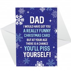 Funny Christmas Card For Dad Christmas Cards Dad Christmas Card