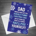 Funny Christmas Card For Dad Christmas Cards Dad Christmas Card