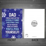 Funny Christmas Card For Dad Christmas Cards Dad Christmas Card