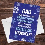 Funny Christmas Card For Dad Christmas Cards Dad Christmas Card