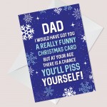 Funny Christmas Card For Dad Christmas Cards Dad Christmas Card