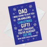 Funny Joke Christmas Card For Dad Christmas Cards For Him