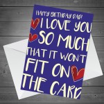 FUNNY BIRTHDAY CARD FOR DAD Dad Birthday Cards Dad Card