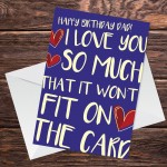 FUNNY BIRTHDAY CARD FOR DAD Dad Birthday Cards Dad Card