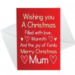 Christmas Cards For Mum From Daughter Son Mum Christmas Card