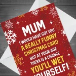 Christmas Card For Mum Rude Mum Card From Daughter Son Funny
