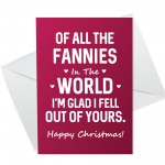 Christmas Card For Mum FUNNY RUDE Mum Christmas Card Joke
