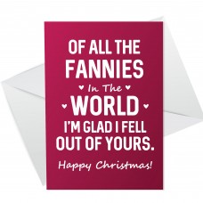 Christmas Card For Mum FUNNY RUDE Mum Christmas Card Joke