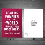 Christmas Card For Mum FUNNY RUDE Mum Christmas Card Joke