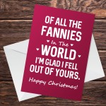 Christmas Card For Mum FUNNY RUDE Mum Christmas Card Joke