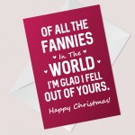 Christmas Card For Mum FUNNY RUDE Mum Christmas Card Joke