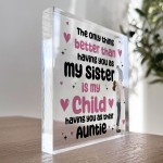 Auntie Christmas Birthday Gifts From Niece Nephew Acrylic Block