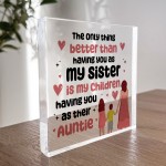 Gift For Auntie And Sister Acrylic Block Auntie Christmas Presen