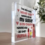 Gift For Auntie And Sister Acrylic Block Auntie Christmas Presen