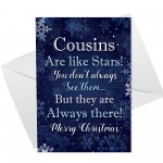 Christmas Card For Cousin Cute Cousin Christmas Card For Him Her