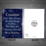 Christmas Card For Cousin Cute Cousin Christmas Card For Him Her