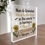 Nan and Grandad Gifts Acrylic Block Thank You Gift For Nan
