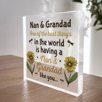 Nan and Grandad Gifts Acrylic Block Thank You Gift For Nan