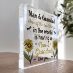 Nan and Grandad Gifts Acrylic Block Thank You Gift For Nan