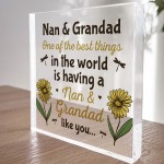 Nan and Grandad Gifts Acrylic Block Thank You Gift For Nan