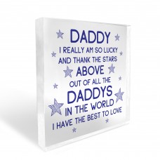 Daddy Gifts Acrylic Block Daddy Christmas Birthday Gifts For Him