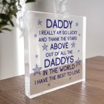 Daddy Gifts Acrylic Block Daddy Christmas Birthday Gifts For Him
