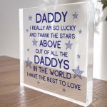 Daddy Gifts Acrylic Block Daddy Christmas Birthday Gifts For Him