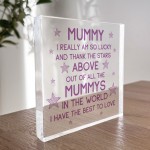 Mummy Gifts Acrylic Block Mummy Christmas Birthday Gifts For Her