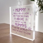 Mummy Gifts Acrylic Block Mummy Christmas Birthday Gifts For Her