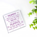Mummy Gifts Acrylic Block Mummy Christmas Birthday Gifts For Her
