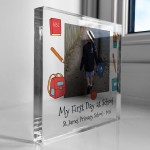 First Day At School Gift For Daughter Son Personalised Plaque First Day At School Gift For Daughter Son Personalised Plaque
