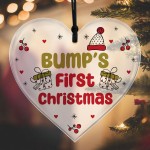 Christmas Decoration For Bumps First Christmas Acrylic Heart