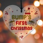 Christmas Decoration For Bumps First Christmas Acrylic Heart