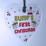 Christmas Decoration For Bumps First Christmas Acrylic Heart